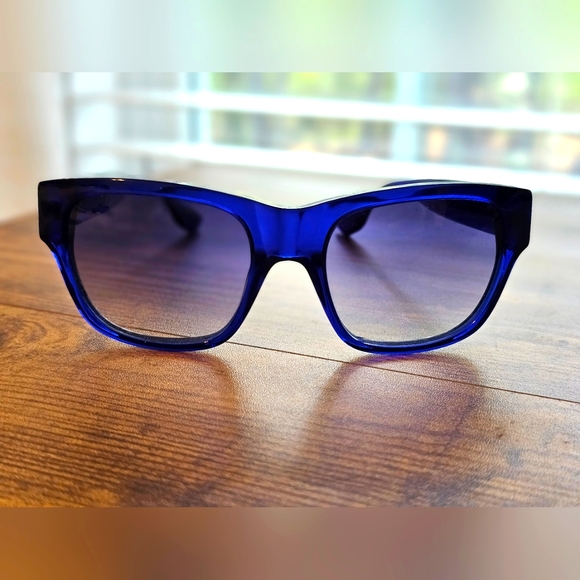 Alexander McQueen Accessories - Alexander McQueen Blue Sunglasses